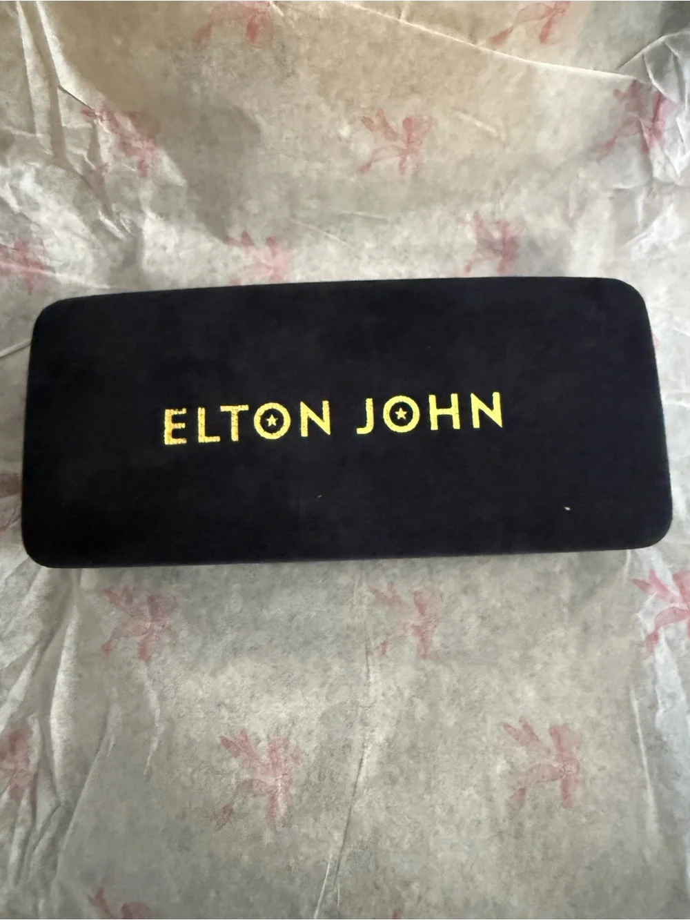 Elton John Blue Square Sunglasses - full inclusion